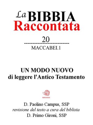 cover image of La Bibbia raccontata, Maccabei 1